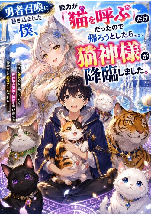 勇者召喚に巻き込まれた僕、能力が「猫を呼ぶ」だけだったので帰ろうとしたら、猫神様が降臨しました