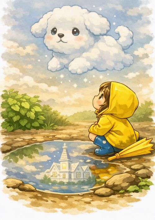 『もこもこ犬』（鑫鑫《シンシンと読みます》） 表紙