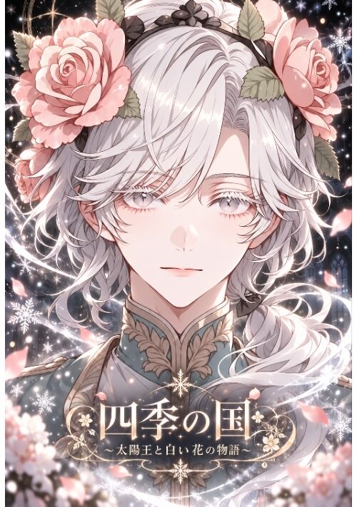 『四季の国～太陽王と白い花の物語～』（ナナメ(お知らせあり)） 表紙