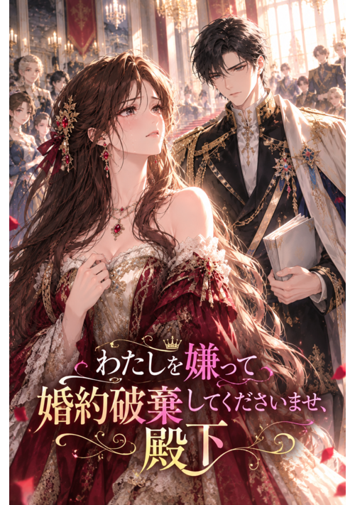わたしを嫌って婚約破棄してくださいませ、殿下 表紙