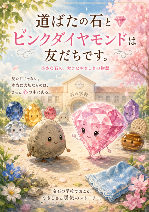 道ばたの石とピンクダイヤモンドは友だちです。