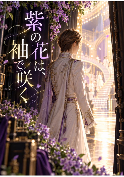 『紫の花は、袖で咲く』（橘こたつ） 表紙