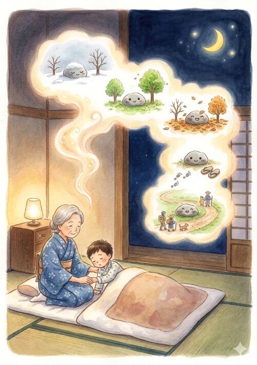 『石のお話〜おばあちゃんが寝る前に語ってくれた小さなお話〜』（霧人　イスラエル・ハイム） 表紙