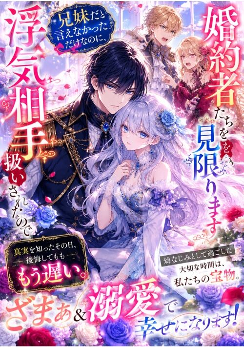『兄妹だと言えなかっただけなのに、浮気相手扱いされたので婚約者たちを見限ります』（由香） 表紙