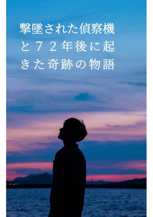 『あの日散った命が現代に遺した、涙の人間ドラマ 『撃墜された偵察機と７２年後に起きた奇跡の物語』』（タカミチ） 表紙