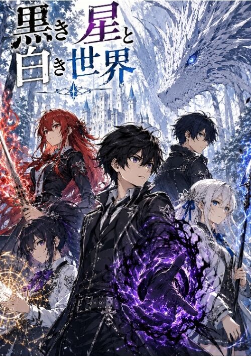 黒き星と白き世界。