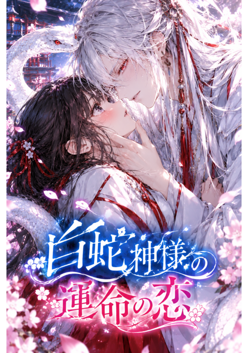 『白蛇神様の運命の恋』（朱音小夏） 表紙