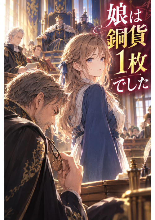 『娘は銅貨一枚でした』（桜野結） 表紙