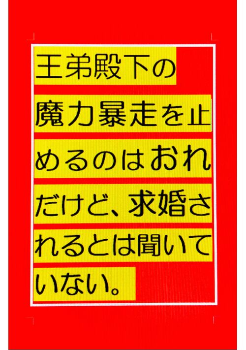 王弟殿下の魔力暴走を止めるのはおれだけど、求婚されるとは聞いていない。