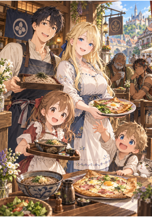 勇者と聖女の蕎麦食堂 表紙