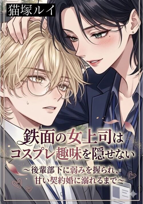 『鉄面の女上司はコスプレ趣味を隠せない～後輩部下に弱みを握られ、甘い契約婚に溺れるまで～』（猫塚ルイ） 表紙