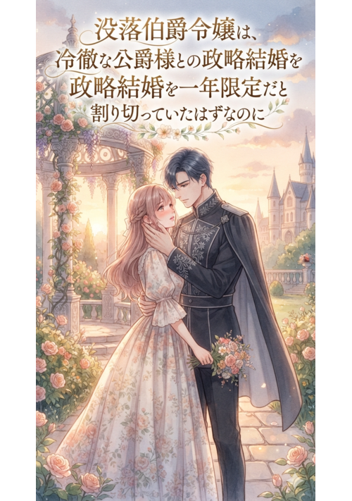 没落伯爵令嬢は、冷徹な公爵様との政略結婚を一年限定だと割り切っていたはずなのに