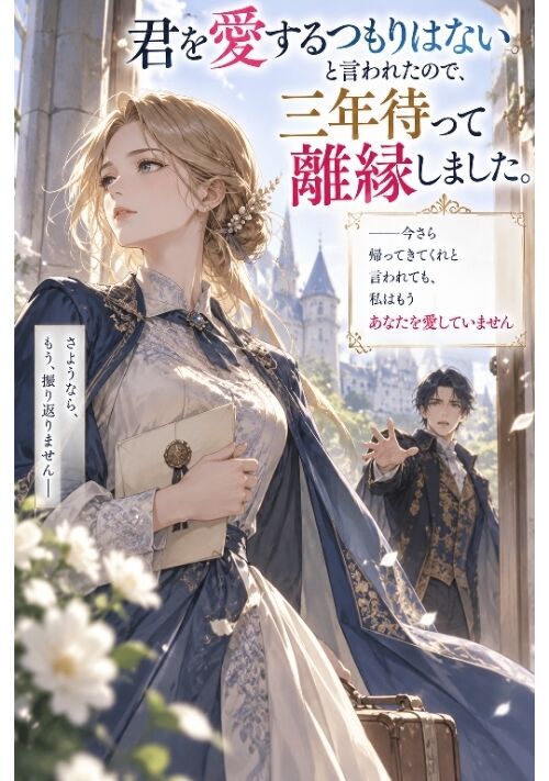 君を愛するつもりはないと言われたので、三年待って離縁しました。――今さら帰ってきてくれと言われても、私はもうあなたを愛していません 表紙