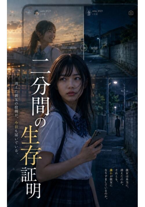 『二分間の生存証明』（然々） 表紙