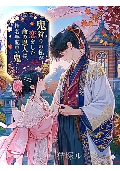 『鬼狩りの私が恋をした命の恩人は、指名手配中の鬼でした』（猫塚ルイ） 表紙
