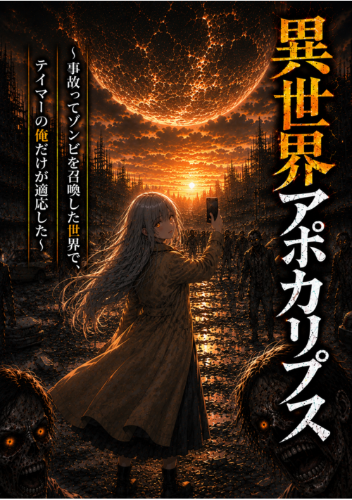異世界アポカリプス～事故ってゾンビを召喚した世界で、テイマーの俺だけが適応した～ 表紙