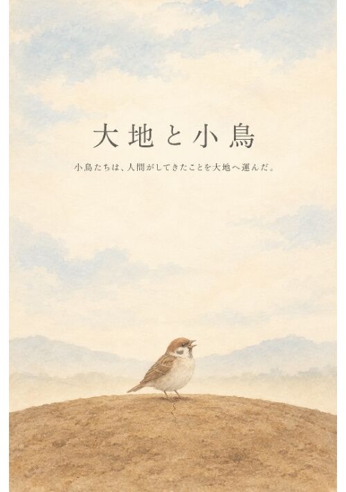 『大地と小鳥』（aya） 表紙