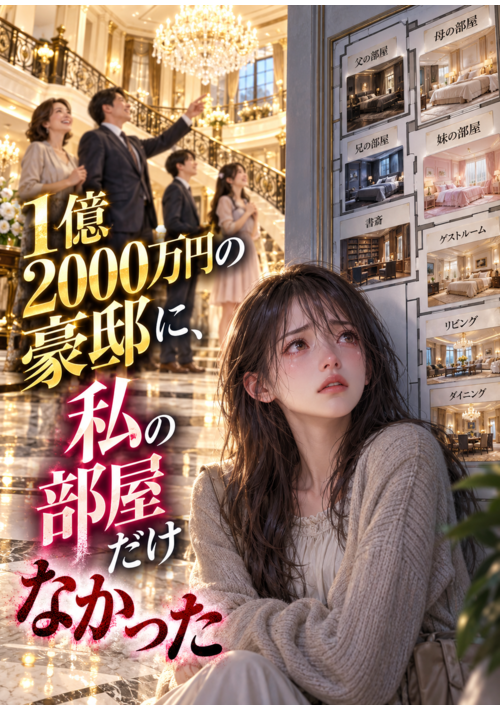 『1億2000万円の豪邸に、私の部屋だけなかった』（熾星） 表紙
