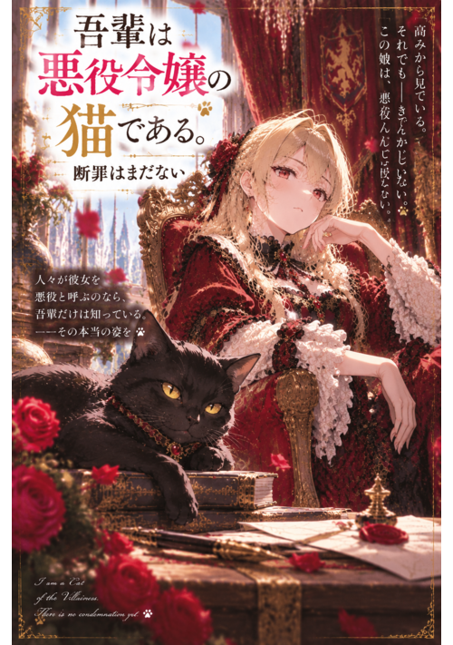 『吾輩は悪役令嬢の猫である。断罪はまだない』（芦名　雅） 表紙