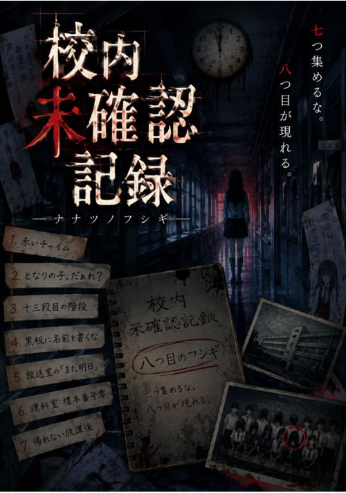 『校内未確認記録 ―ナナツノフシギ―』 表紙