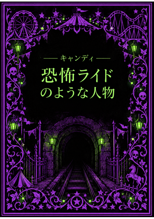 『恐怖ライドのような人物/A Man Who Is a Horror Ride　Gothic Horror | JP & EN』（コンノトオル） 表紙