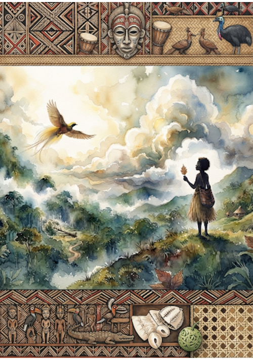 『雲で話す民族の少女』（霧人　イスラエル・ハイム） 表紙