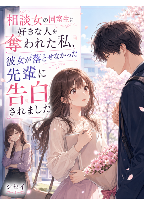 『相談女の同室生に好きな人を奪われた私、彼女が落とせなかった先輩に告白されました』（熾星） 表紙