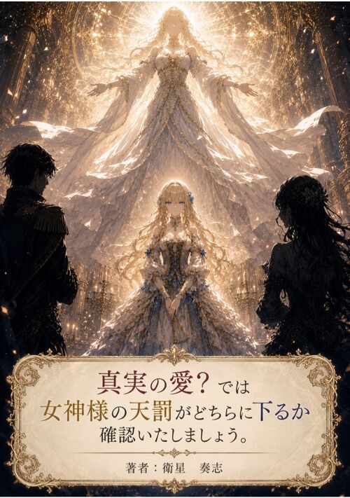 真実の愛？では女神様の天罰がどちらに下るか確認いたしましょう。 表紙