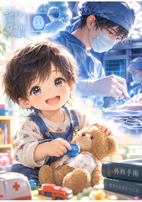 『神の手を持つ3歳児？！』（新堂　鈴杏子） 表紙