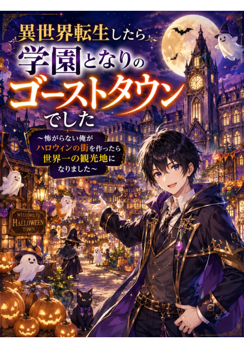 異世界転生したら学園となりのゴーストタウンでした～怖がらない俺がハロウィンの街を作ったら世界一の観光地になりました～