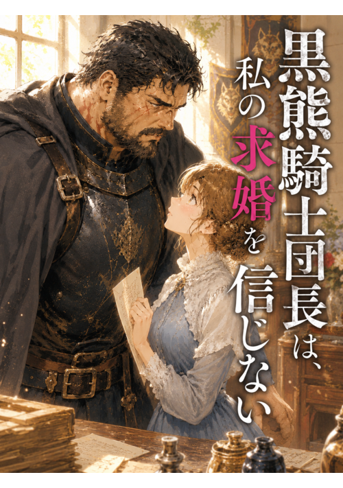 『黒熊騎士団長は、私の求婚を信じない』（他力本願寺） 表紙