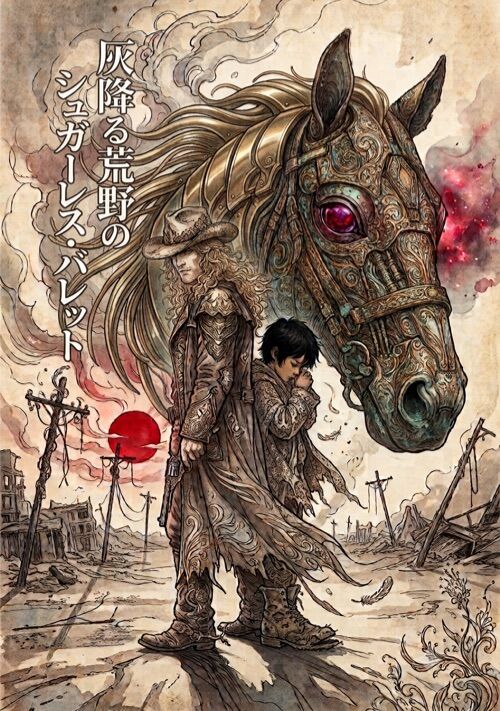 『灰降る荒野のシュガーレス・バレット』（紫紫ヶ岳紫門） 表紙
