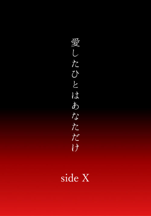 愛したひとはあなただけ side X