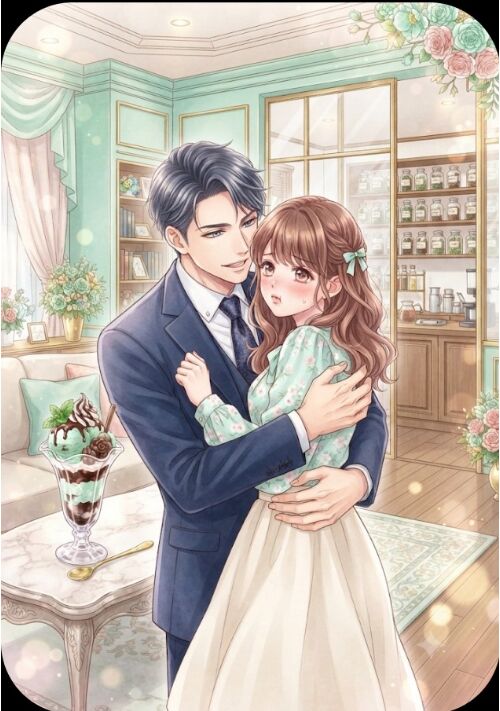 『鬼畜な副社長は、愛妻をチョコミントで溺愛する 〜あなたの愛が重すぎる（笑）〜』（佐倉詩乃） 表紙