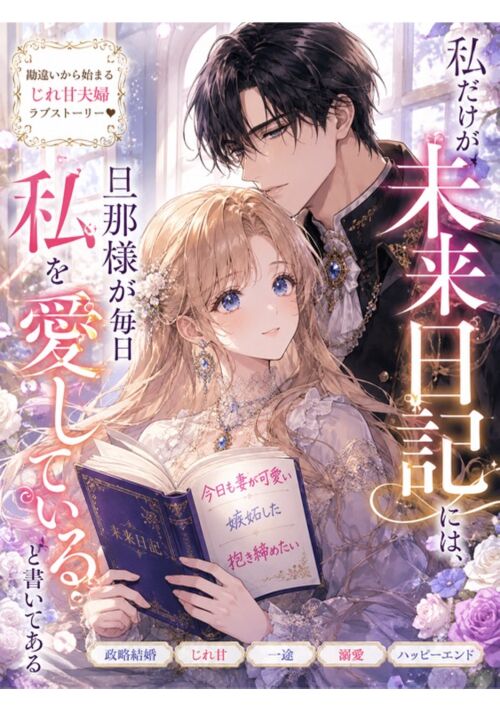 『私だけが見える未来日記には、旦那様が毎日私を愛していると書いてある』（由香） 表紙