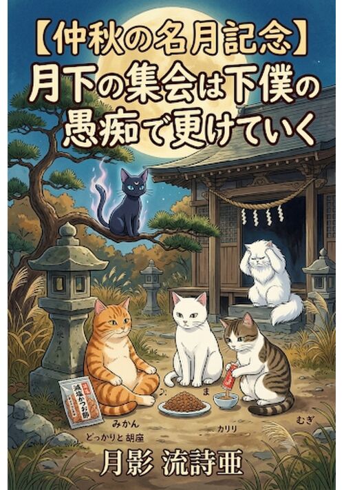 『【仲秋の名月記念】月下の集会は下僕の愚痴で更けていく』（月影 流詩亜） 表紙