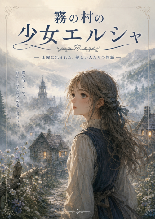 『霧の村の少女エルシャ』（まりちゃんとだんな） 表紙