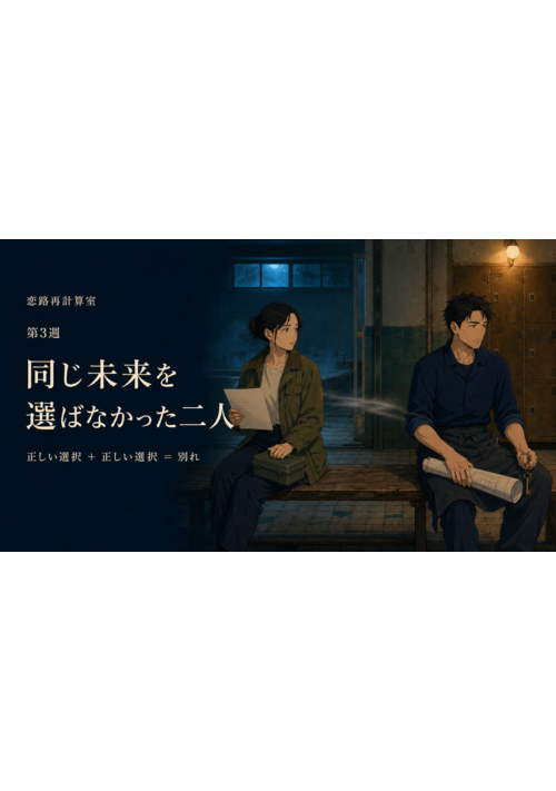 『恋路再計算室　あの恋は、どこで道を間違えたのか』｜第3週　同じ未来を選ばなかった二人