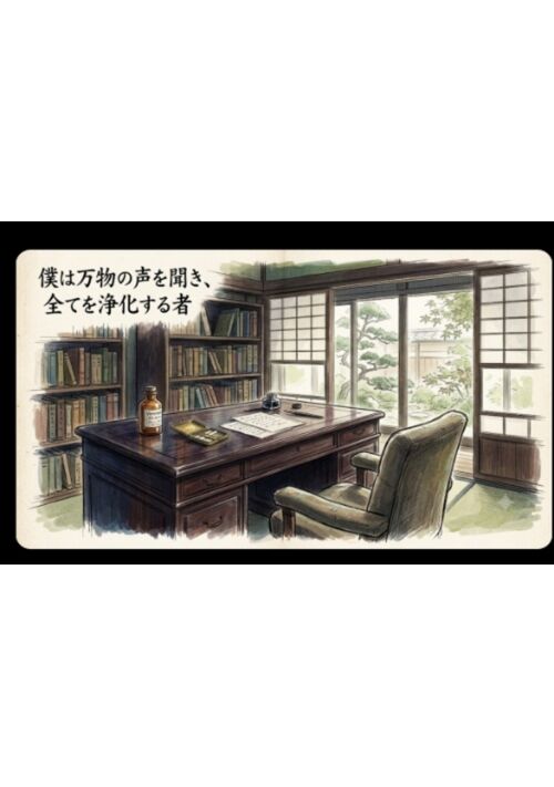 『僕は万物の声を聞き、全てを浄化する者』（華愁） 表紙