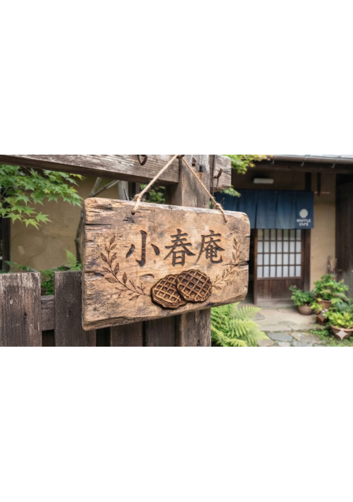 ワッフル店「小春庵」の日常