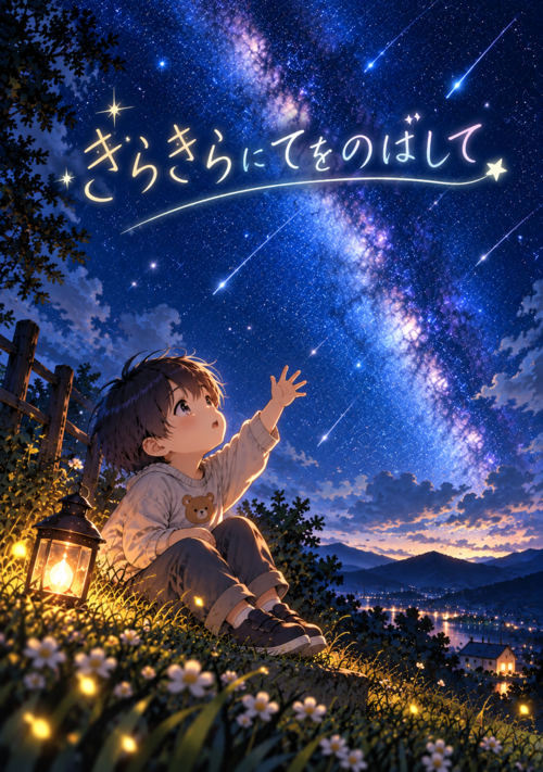 『きらきらにてをのばして』（畝澄ヒナ） 表紙