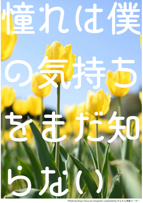 『憧れは僕の気持ちをまだ知らない』（木偶舞屋） 表紙