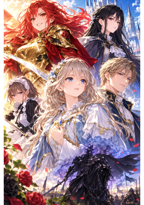 『​兄上、その結婚ちょっと待った！ 兄の代わりに婚約者候補（女騎士・天才令嬢）をメイド潜入調査したら、なぜか私が溺愛ターゲットになりました』（御厨そら） 表紙