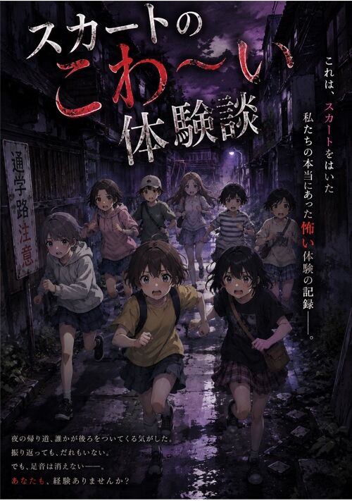 『スカートのこわ〜い体験談』（サトタケ） 表紙
