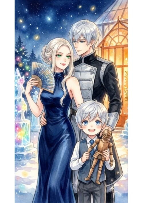 『氷の辺境伯様、不本意な政略結婚でしたが、私の特技で勝手に領地を豊かにさせていただきます！～おまけに義理の息子も懐いてきました～』（白狸） 表紙