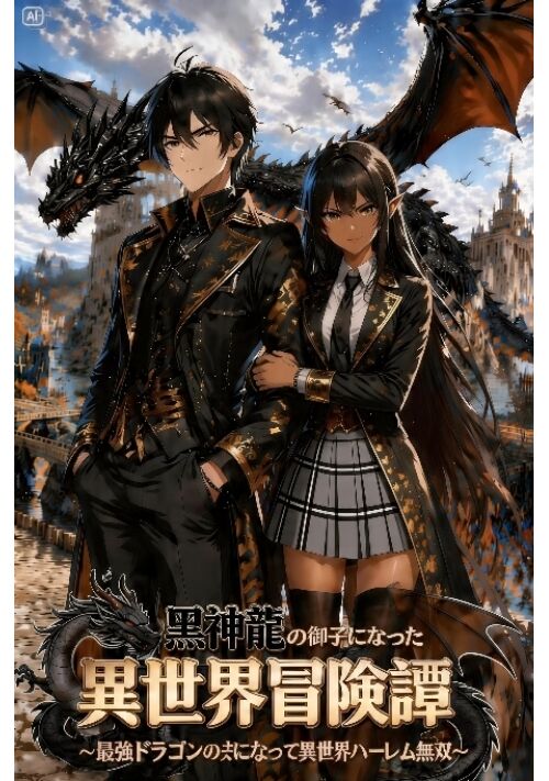 黒神龍の御子になった異世界冒険譚～最強ドラゴンの夫になって異世界ハーレム無双～