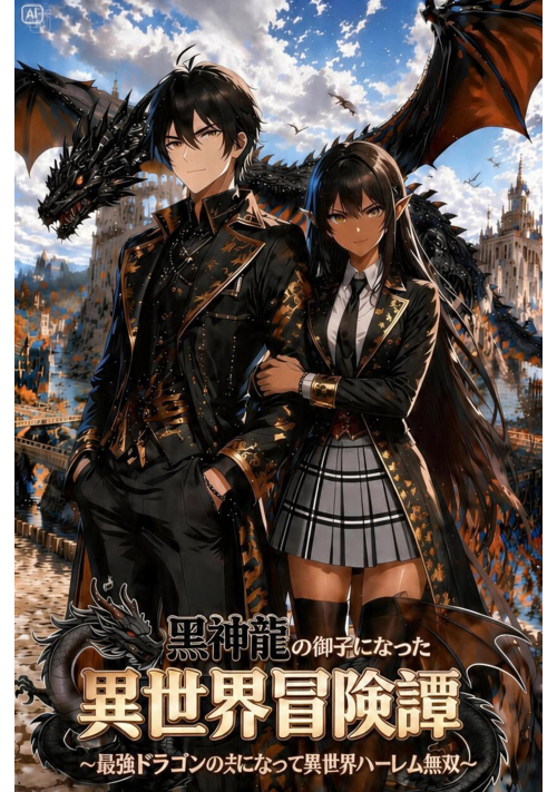 黒神龍の御子になった異世界冒険譚～最強ドラゴンの夫になって異世界ハーレム無双～