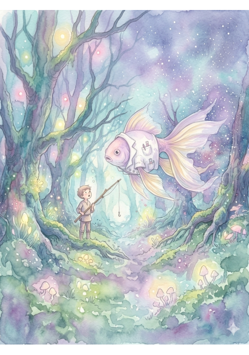【詩文掌説】『僕と金魚と星降る夜と』 表紙