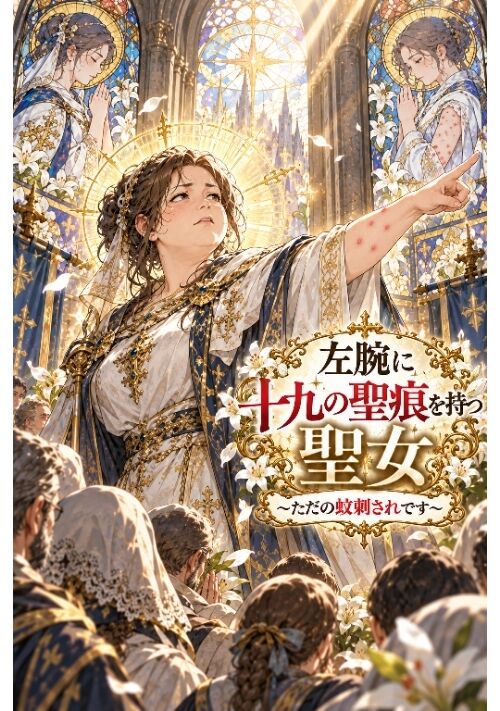 『左腕に十九の聖痕を持つ聖女 〜ただの蚊刺されです〜』（aya） 表紙