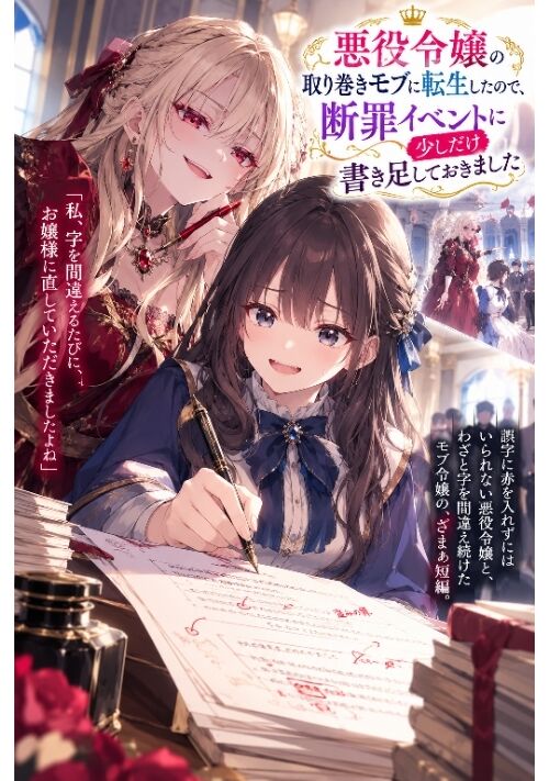 悪役令嬢の取り巻きモブに転生したので、断罪イベントに少しだけ書き足しておきました 表紙